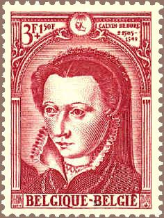 Idelette de Bure (1505-1549)<br />Briefmarke Belgische Post 1964