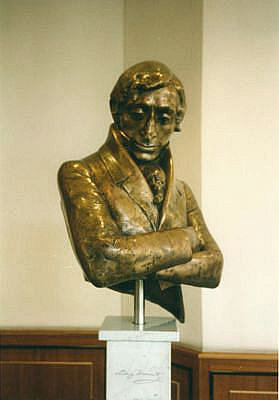 Devrient, Ludwig<br>1784-1832<br>Schauspieler, Skulptur im Hilton am Gendarmenmarkt in Berlin