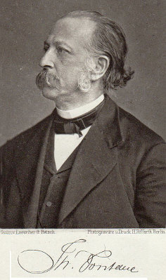 Fontane, Theodor<br>1819-1898<br>Schriftsteller hugenottischer Abstammung, Fotografie vom Atelier Loescher & Petsch, Berlin