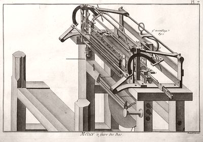 Strumpfwirkstuhl - Metier a faire de bas<br>Diderot-d'Alembert